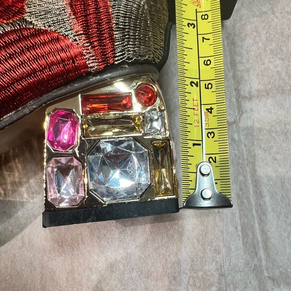 NWOT - Embroidered Faux Suede Ankle Boots (US 7) - Picture 10 of 13